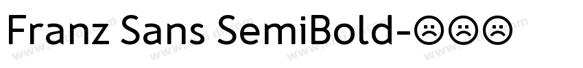 Franz Sans SemiBold字体转换